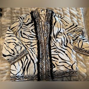 Vintage Chicos zebra blazer!  Size 3